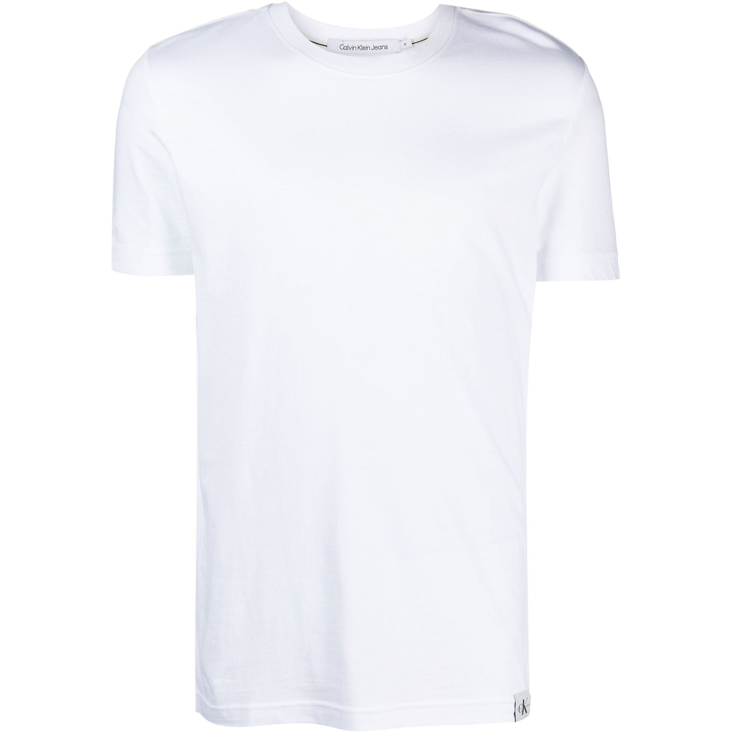 CALVIN KLEIN JEANS vyriški balti marškinėliai Logo tab tee