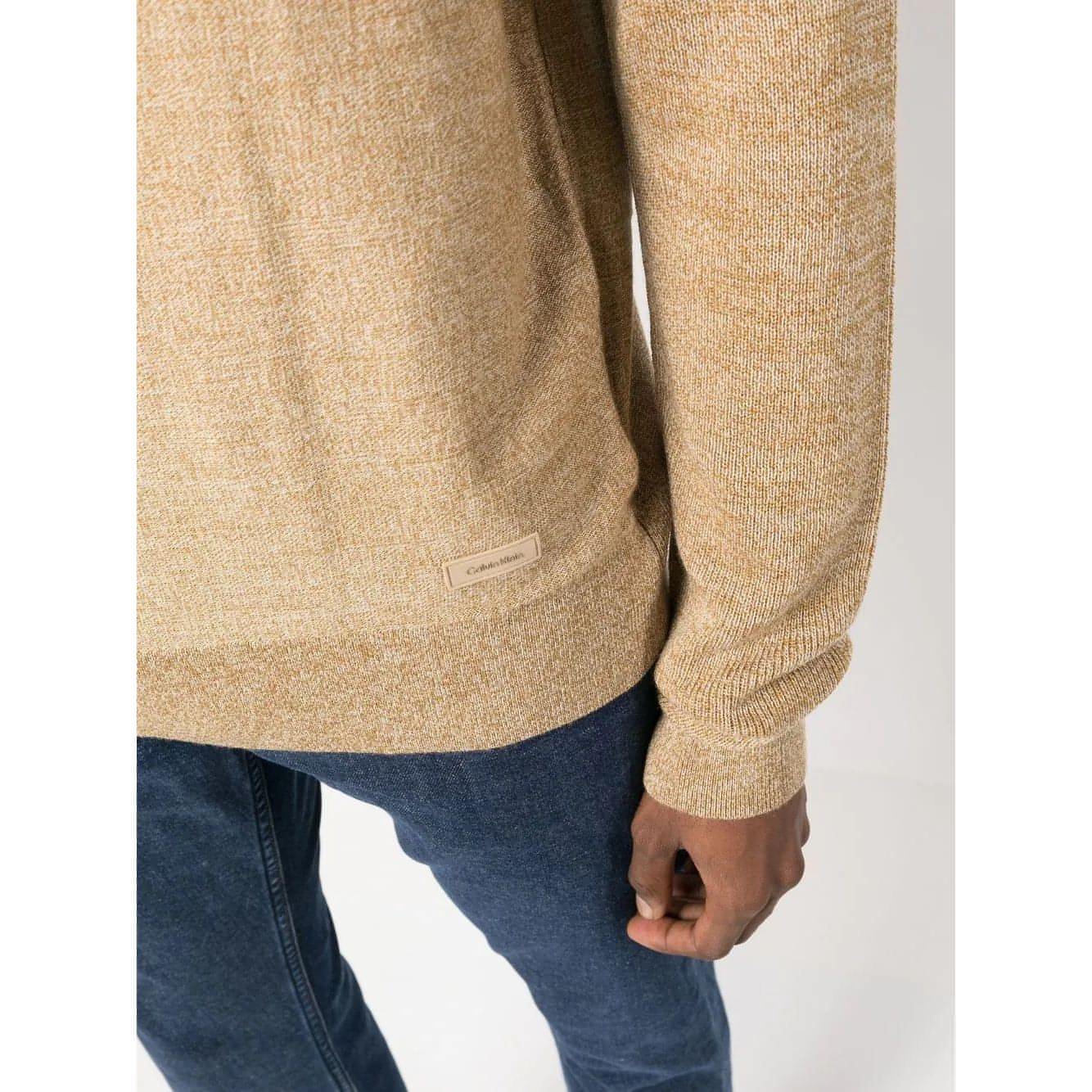 CALVIN KLEIN vyriškas šviesus megztinis Superior wool mouline sweater