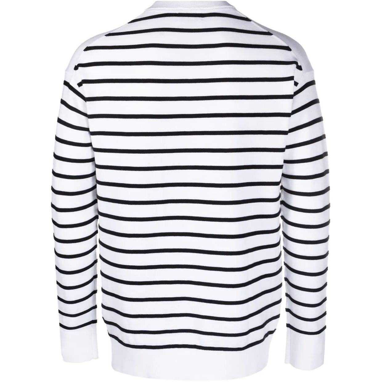 CALVIN KLEIN vyriškas šviesus megztinis Striped comfort sweater
