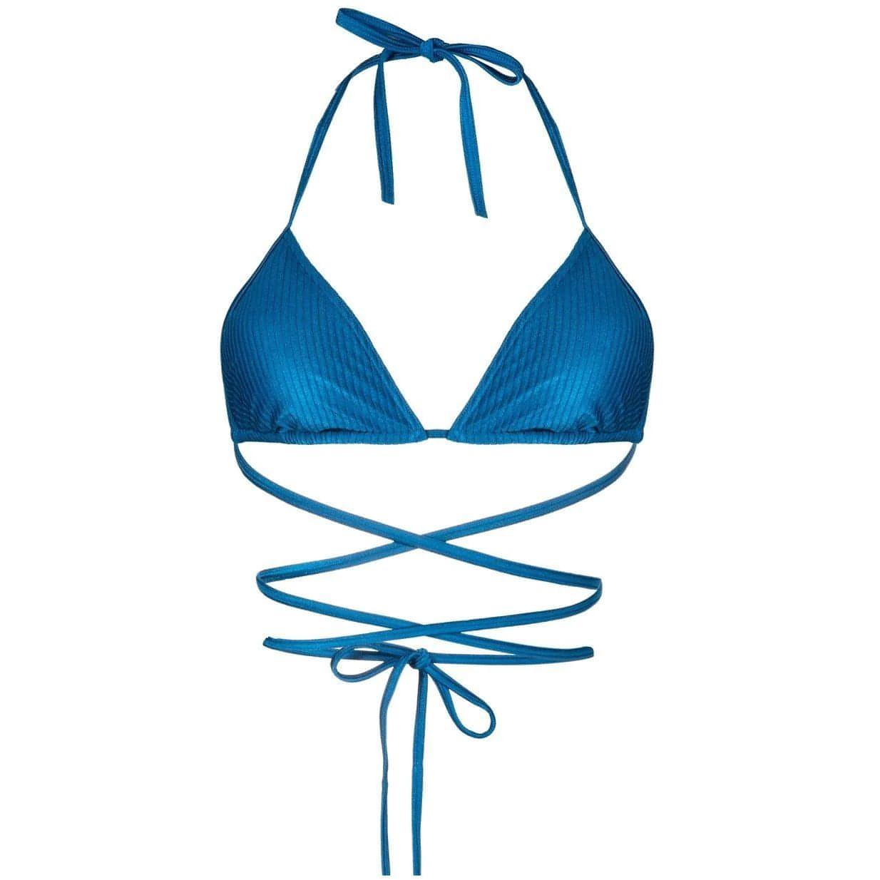 CALVIN KLEIN UW moteriška mėlyna maudymosi liemenėlė Swim triangle bras