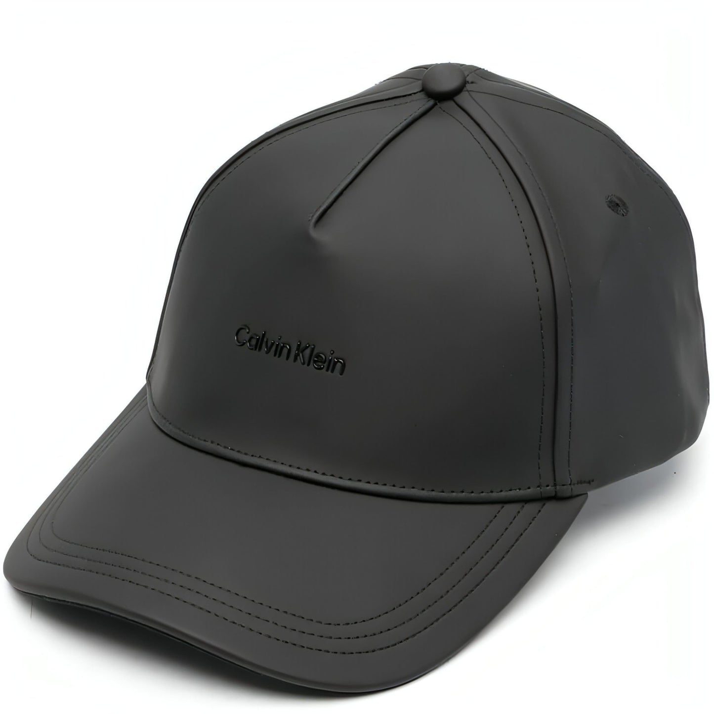 CALVIN KLEIN vyriška juoda kepurė RUBBERIZED BB CAP