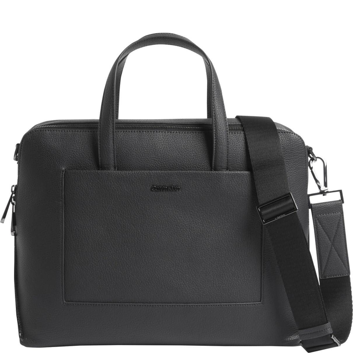 CALVIN  KLEIN vyriškas juodas nešiojamojo kompiuterio krepšys Diagonal laptop bag