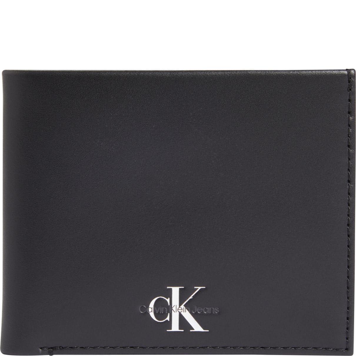 CALVIN KLEIN JEANS  vyriška juoda piniginė Monogram soft wallets