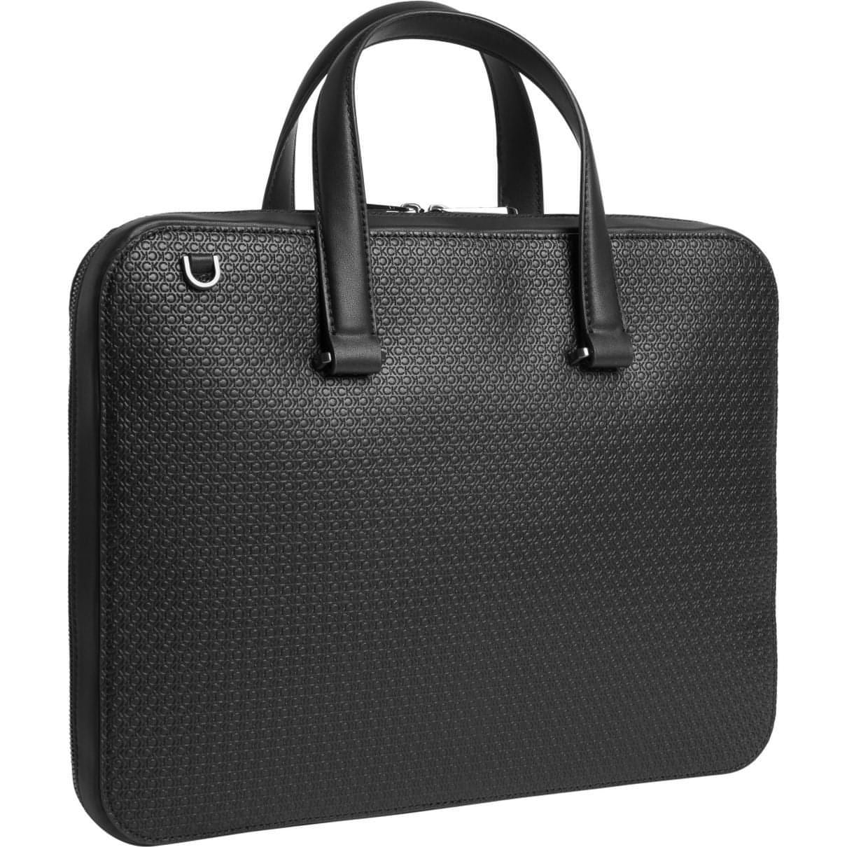 CALVIN  KLEIN vyriškas juodas nešiojamojo kompiuterio krepšys Minimalism slim laptop bag