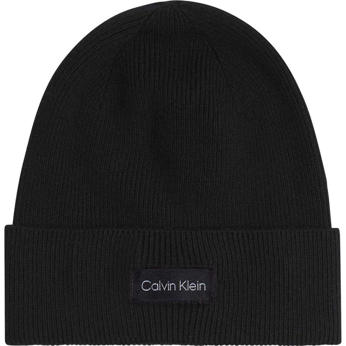 CALVIN KLEIN moteriška juoda kepurė Essential knit beanie