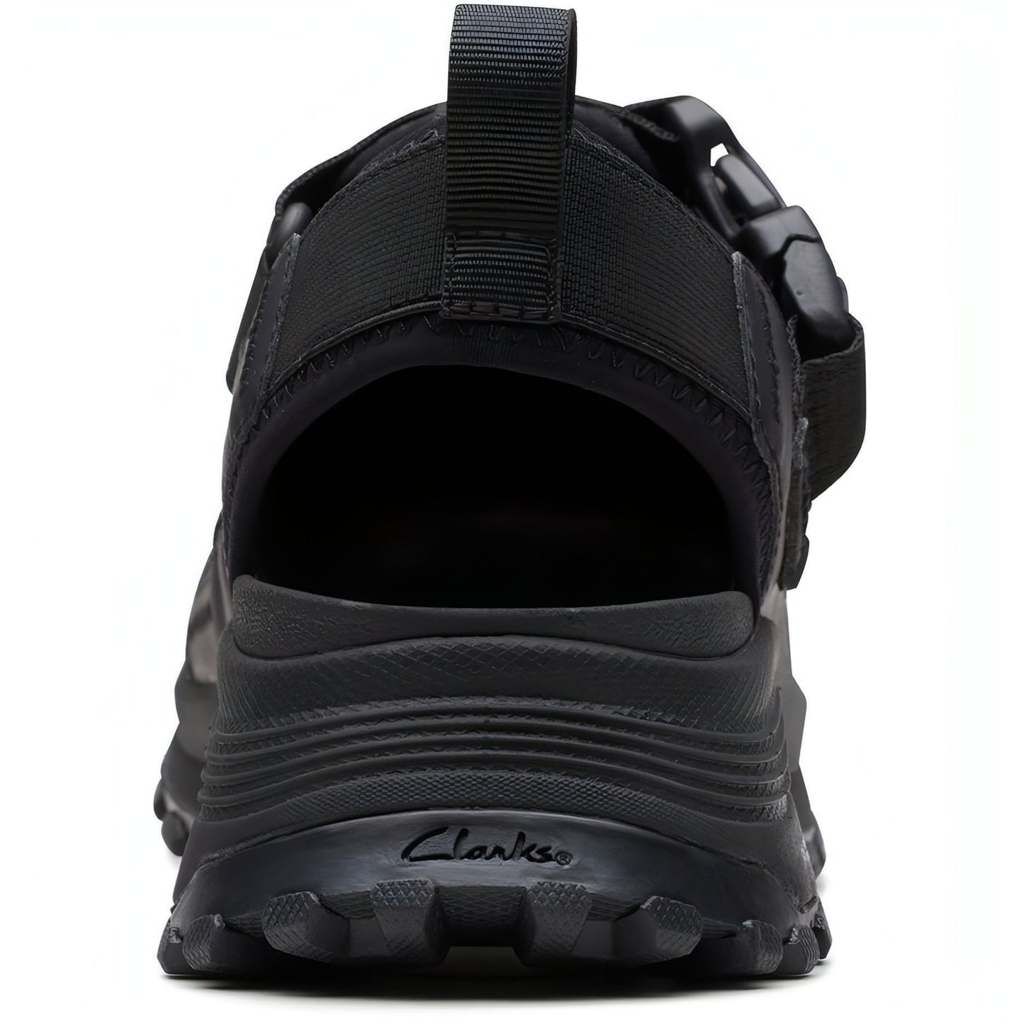 CLARKS moteriškos juodos basutės ATLTrek Strap Sandals