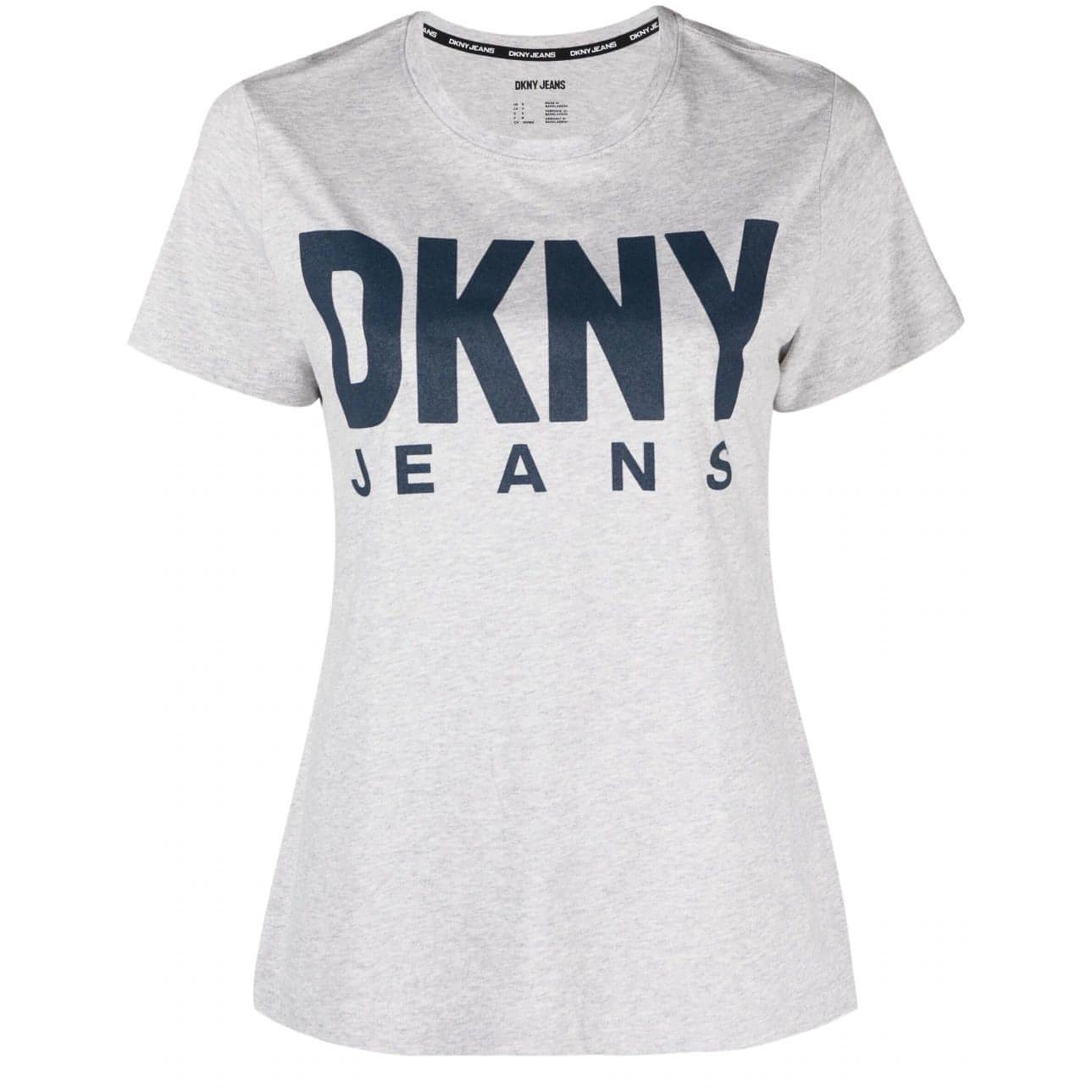 DKNY moteriški sidabriniai marškinėliai Vintage wash logo tee
