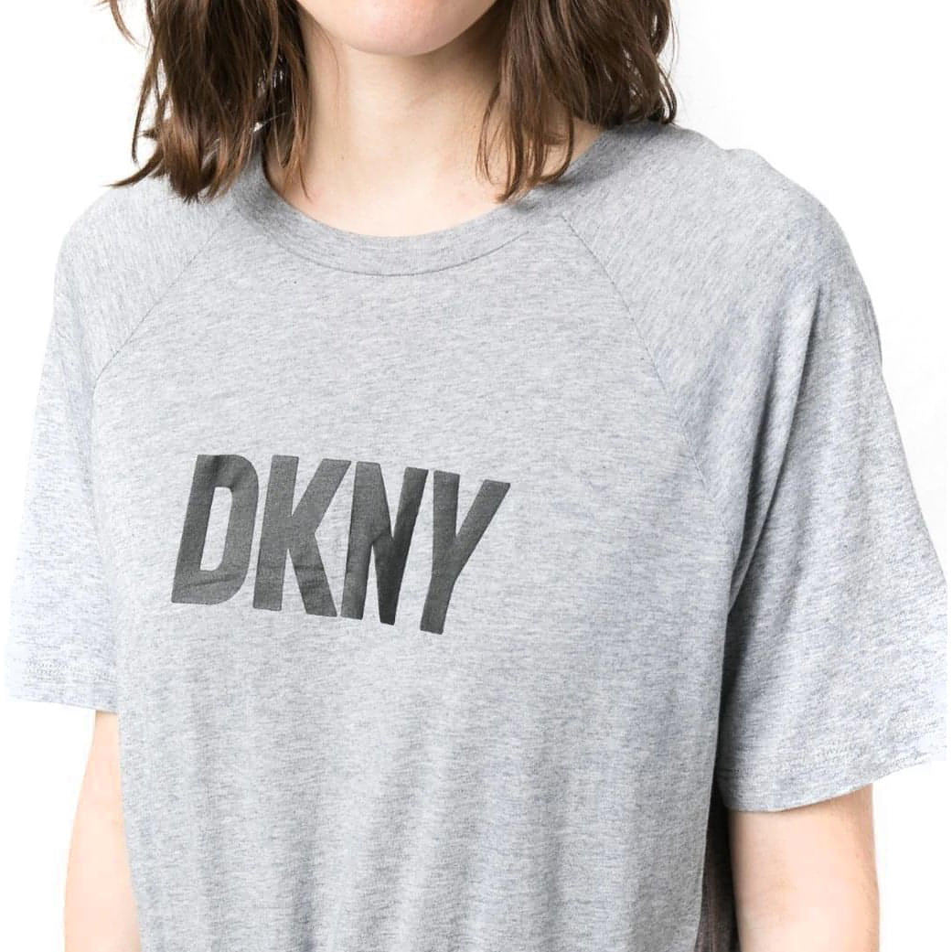 DKNY moteriška pilka suknelė S/s logo drawstring