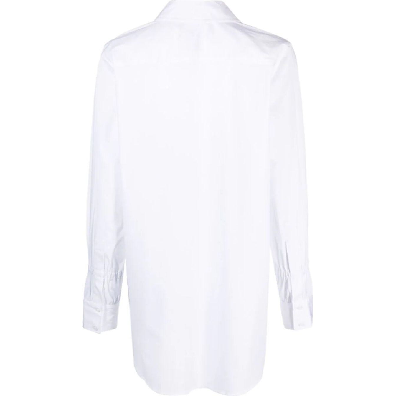 DKNY moteriški balti marškiniai ilgomis rankovėmis L/s slv detail poplin shirt