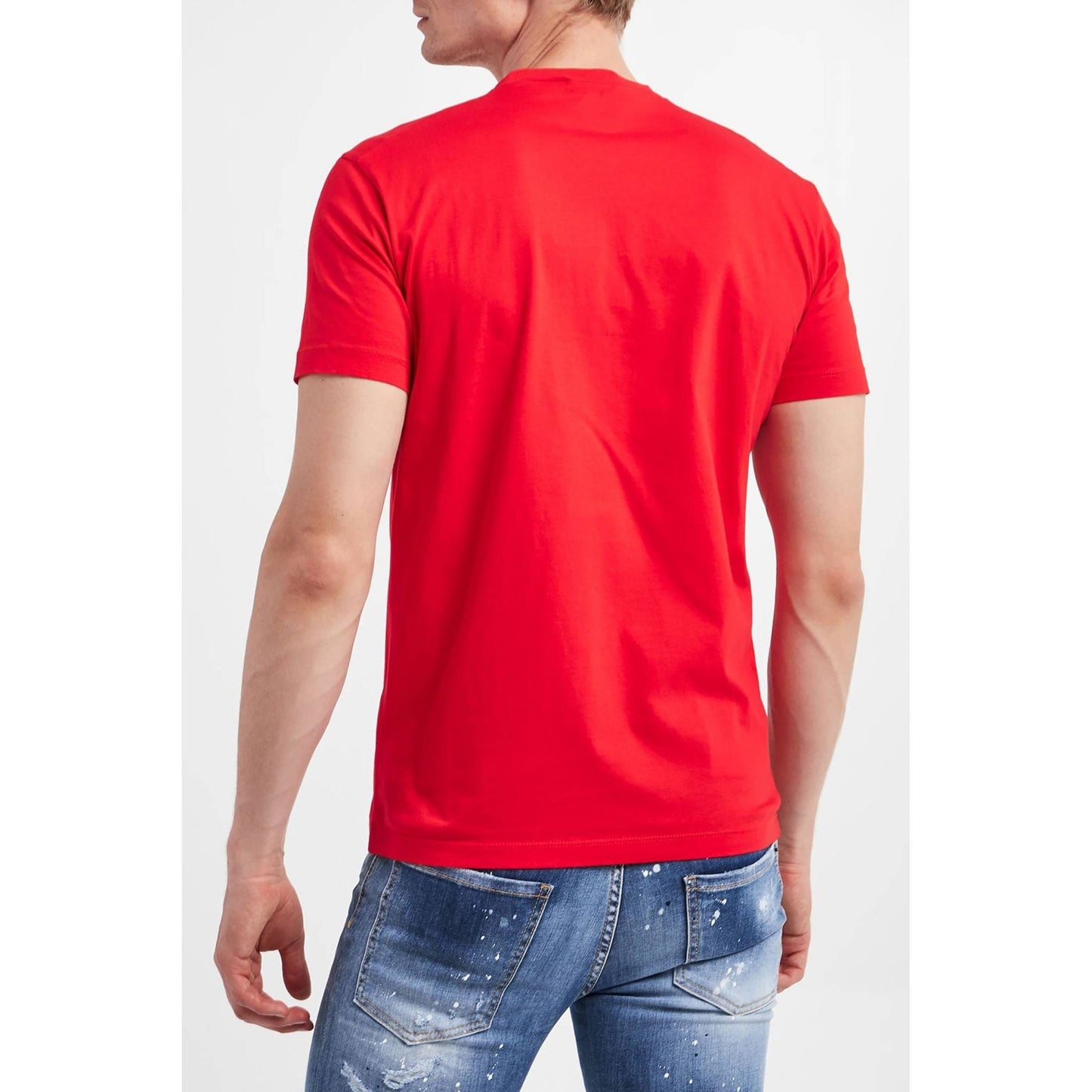 DSQUARED2 vyriški raudoni marškinėliai Short sleeve t-shirt