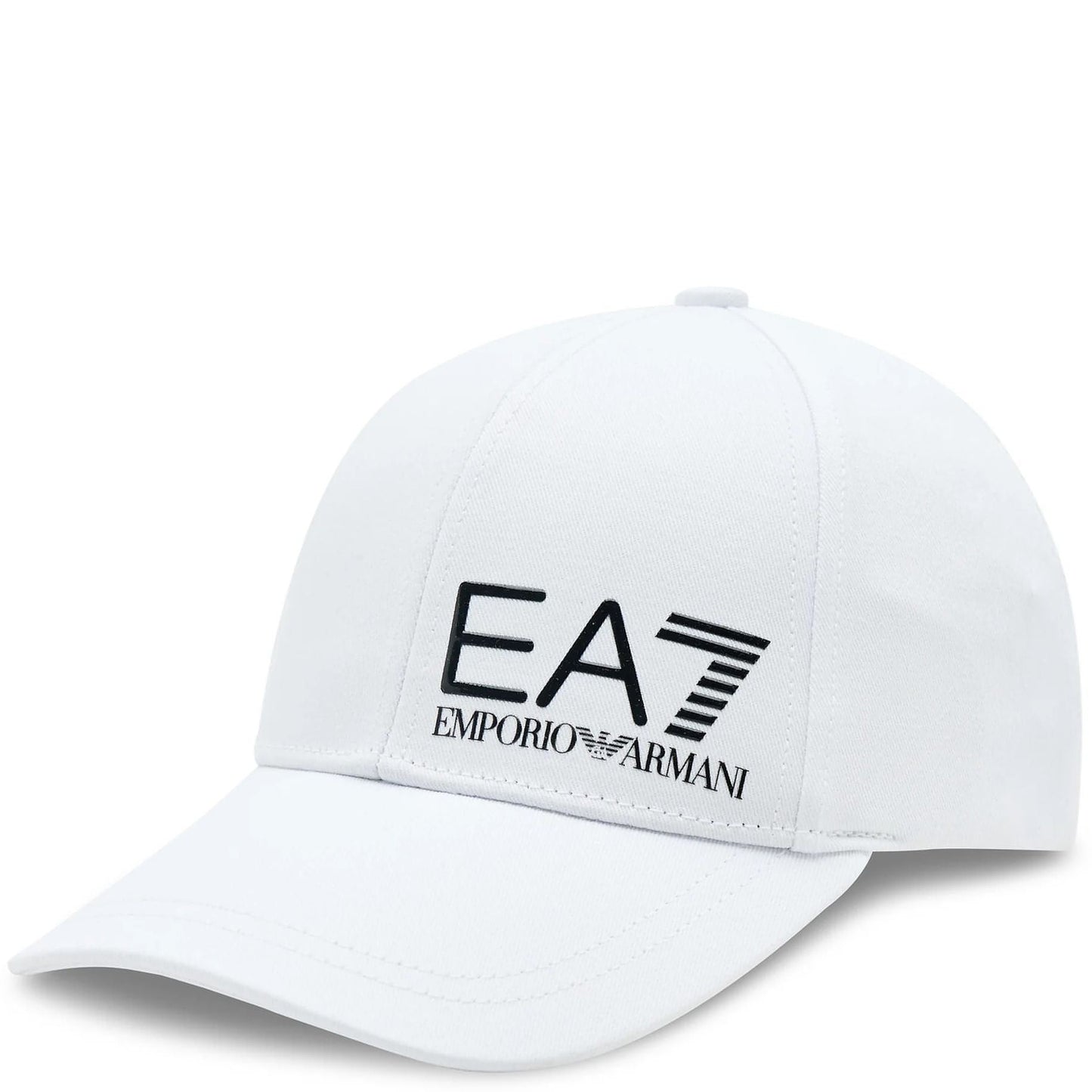 EA7 vyriška/moteriška balta kepurė su snapeliu Baseball hat