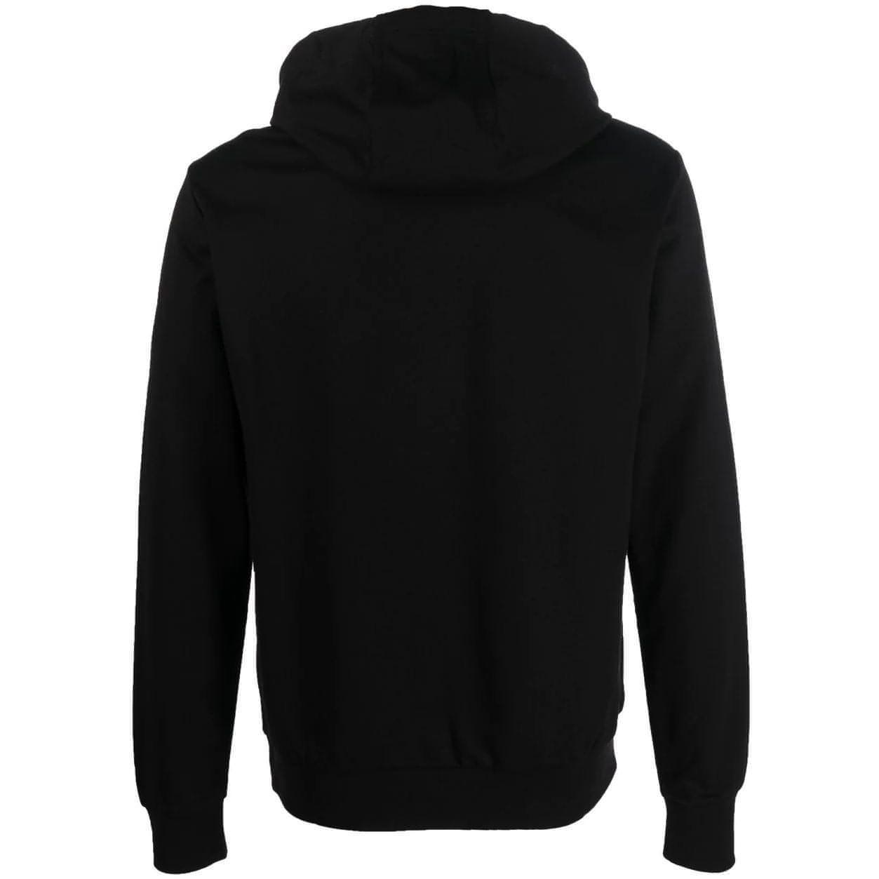 EA7 vyriškas juodas džemperis su gobtuvu