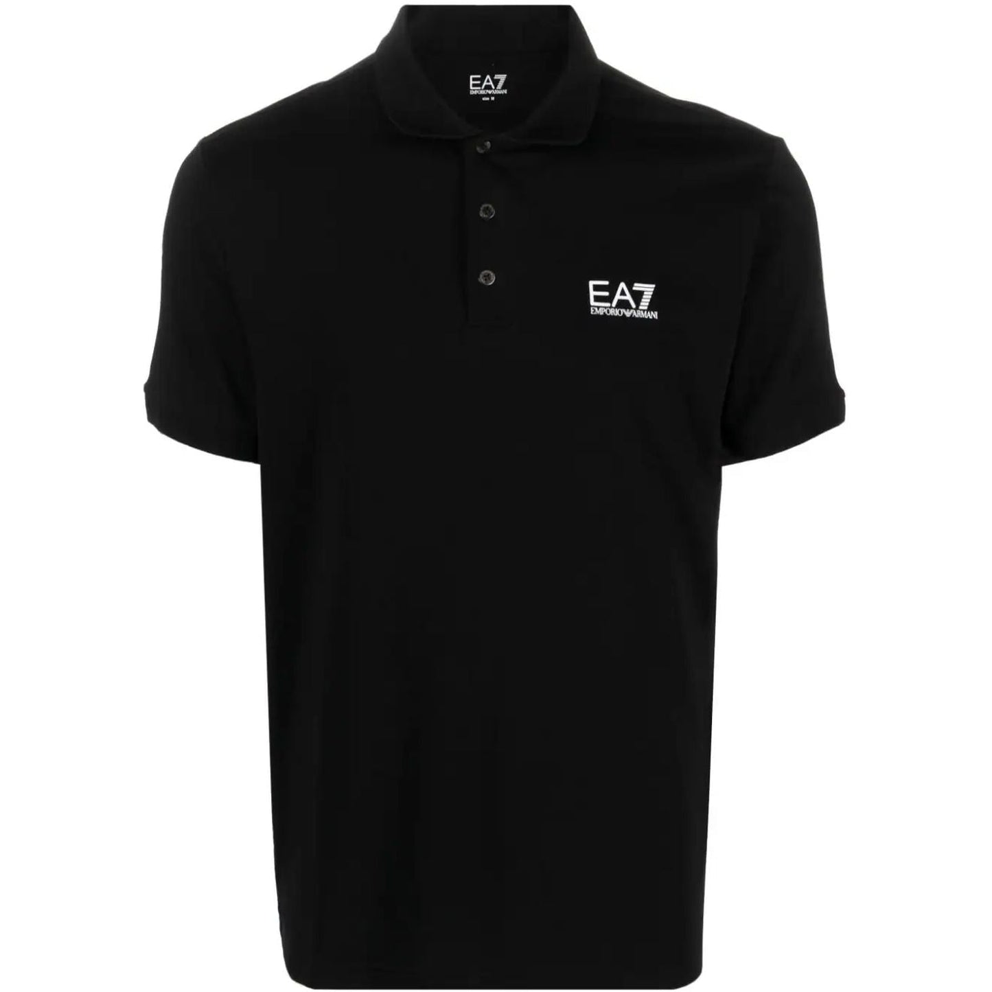 EA7 vyriški juodi marškinėliai Polo shirt