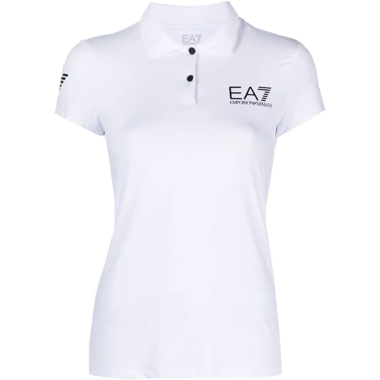 EA7 moteriški balti marškinėliai Polo shirt
