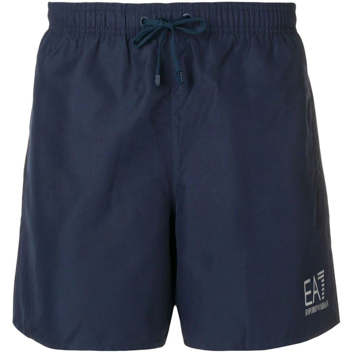 EA7 vyriški mėlyni maidymosi šortai Boxer beachwear
