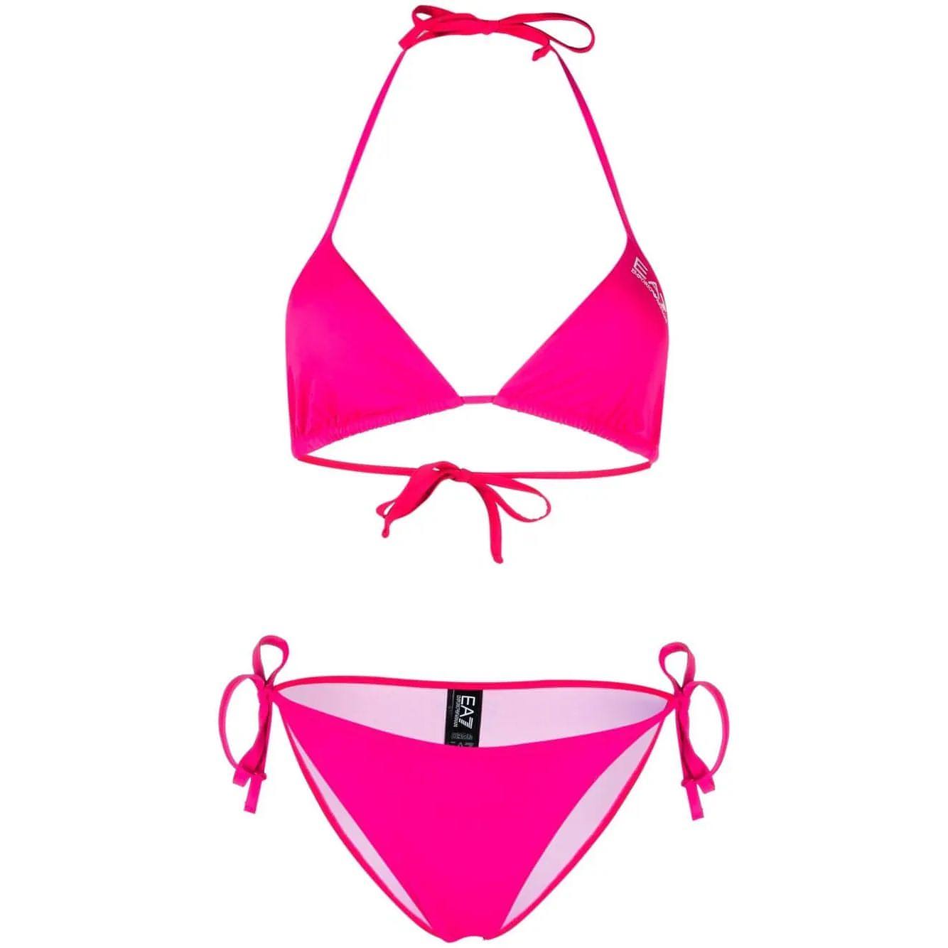 EA7 moteriškas rožinis maudymosi kostiumėlis