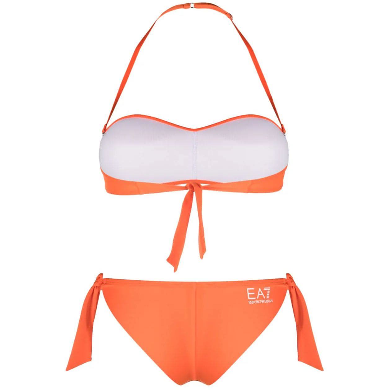 EA7 moteriškas oranžinis maudymosi kostiumėlis