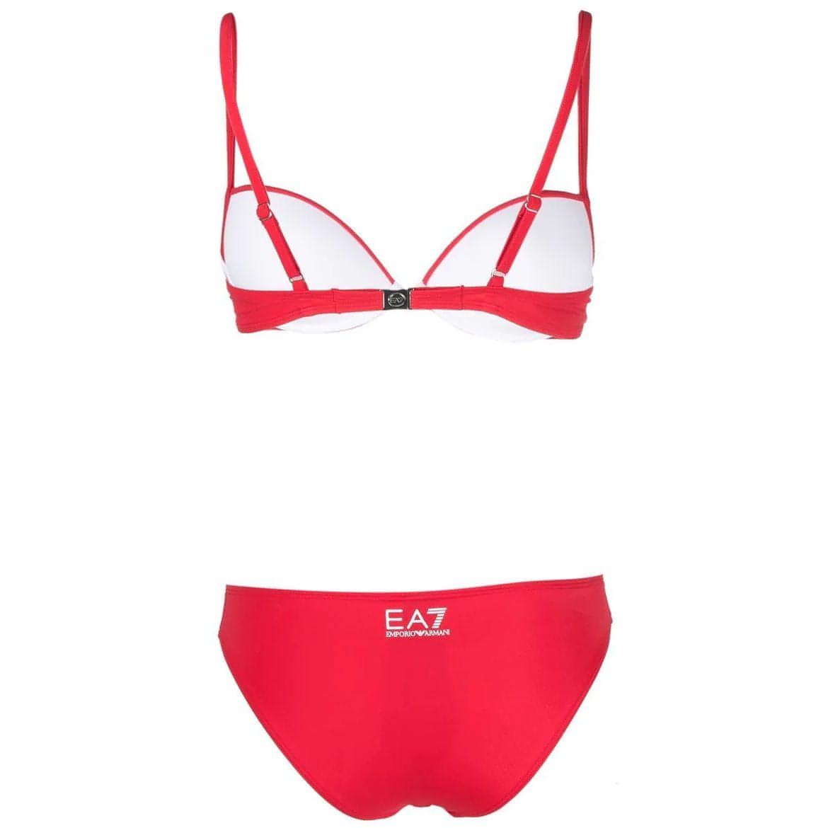 EA7 moteriškas rožinis maudymosi kostiumėlis