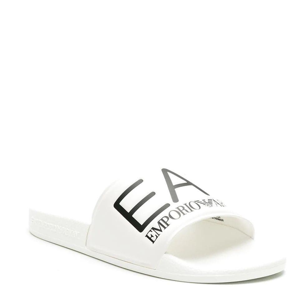 EA7 moteriškos baltos paplūdimio šlepetės Shoes beachwear