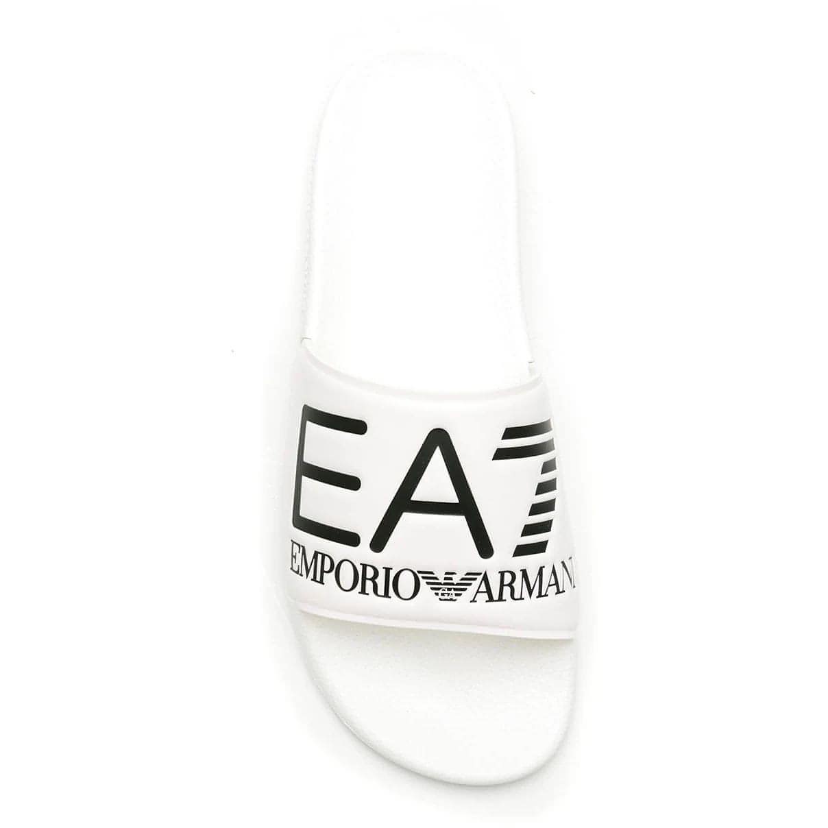EA7 moteriškos baltos paplūdimio šlepetės Shoes beachwear