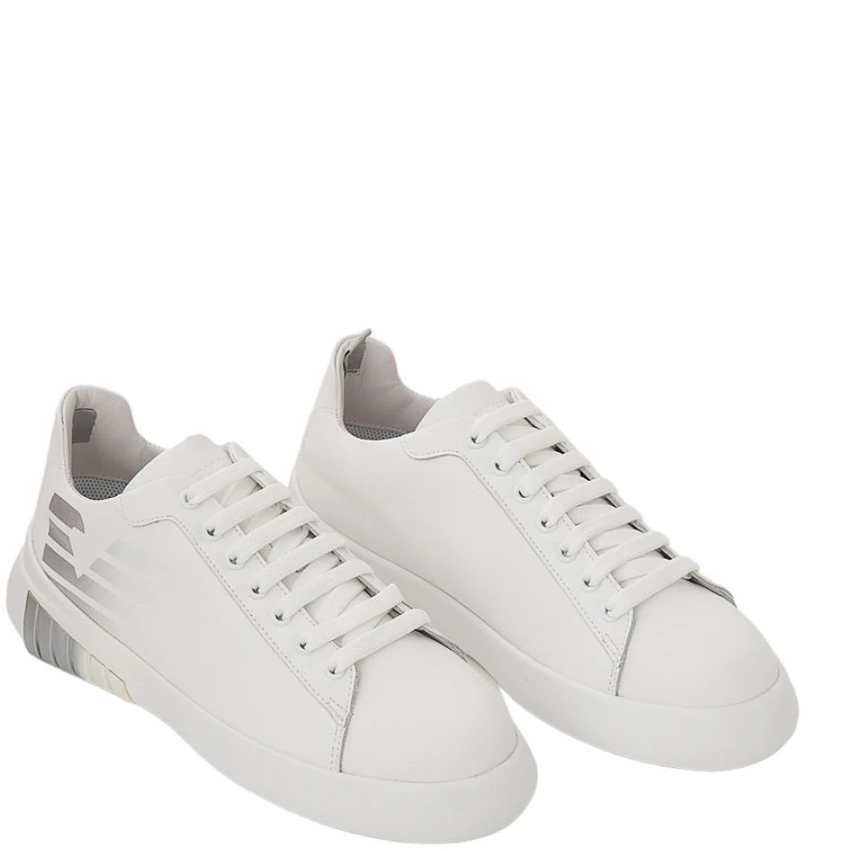 EMPORIO ARMANI moteriški balti laisvalaikio bateliai Sneaker