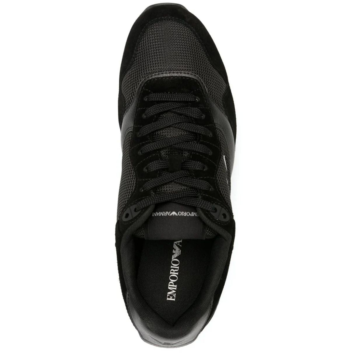 EMPORIO ARMANI vyriški juodi laisvalaikio batai Sneaker