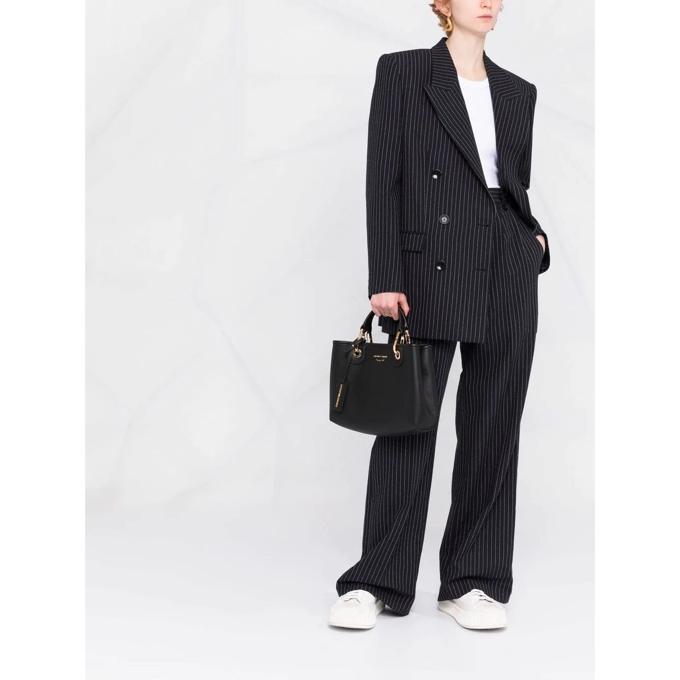 EMPORIO ARMANI moteriška juoda rankinė Shopping bag