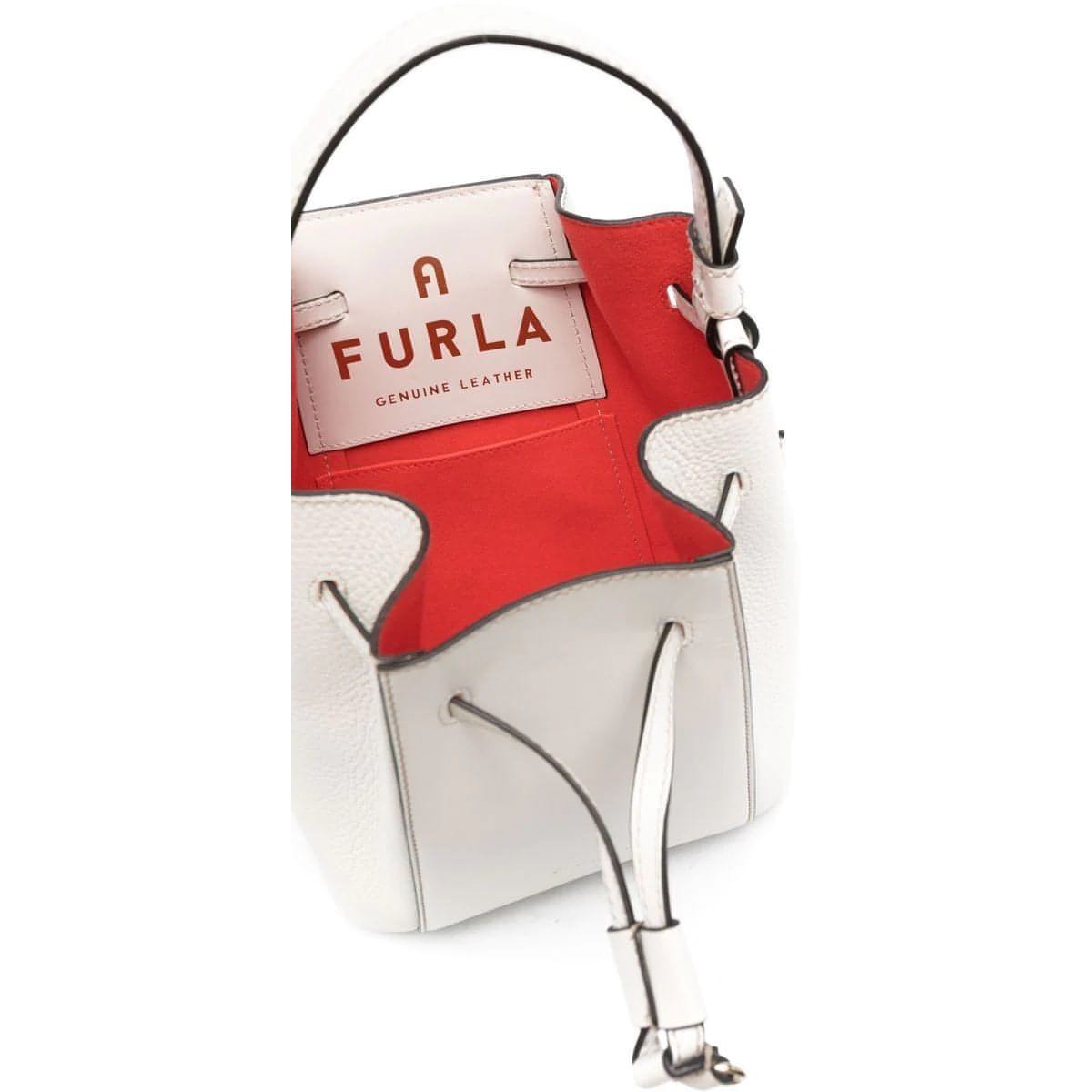 FURLA moteriška balta rankinė Furla miastella bucket bag