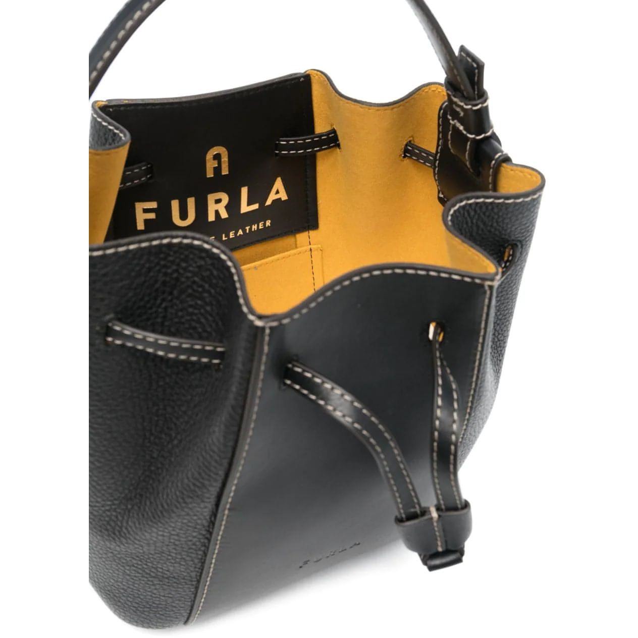FURLA moteriška juoda rankinė Furla miastella bucket bag