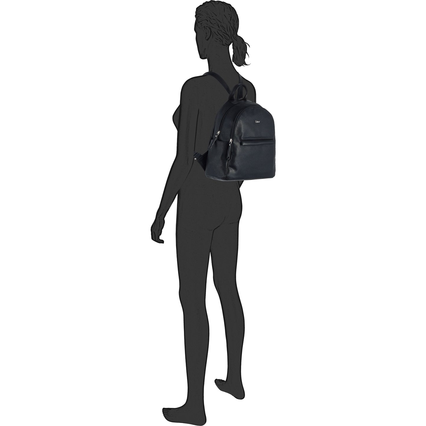 GABOR moteriška juoda kuprinė MINA Backpack