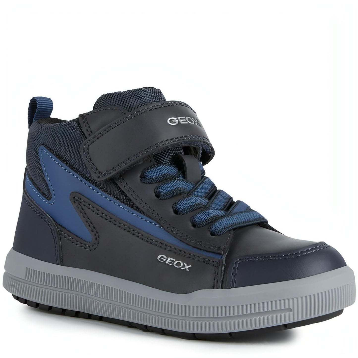 GEOX vaikiški mėlyni laisvalaikio batai - aulinukai berniukams ARZACH BOOTIES