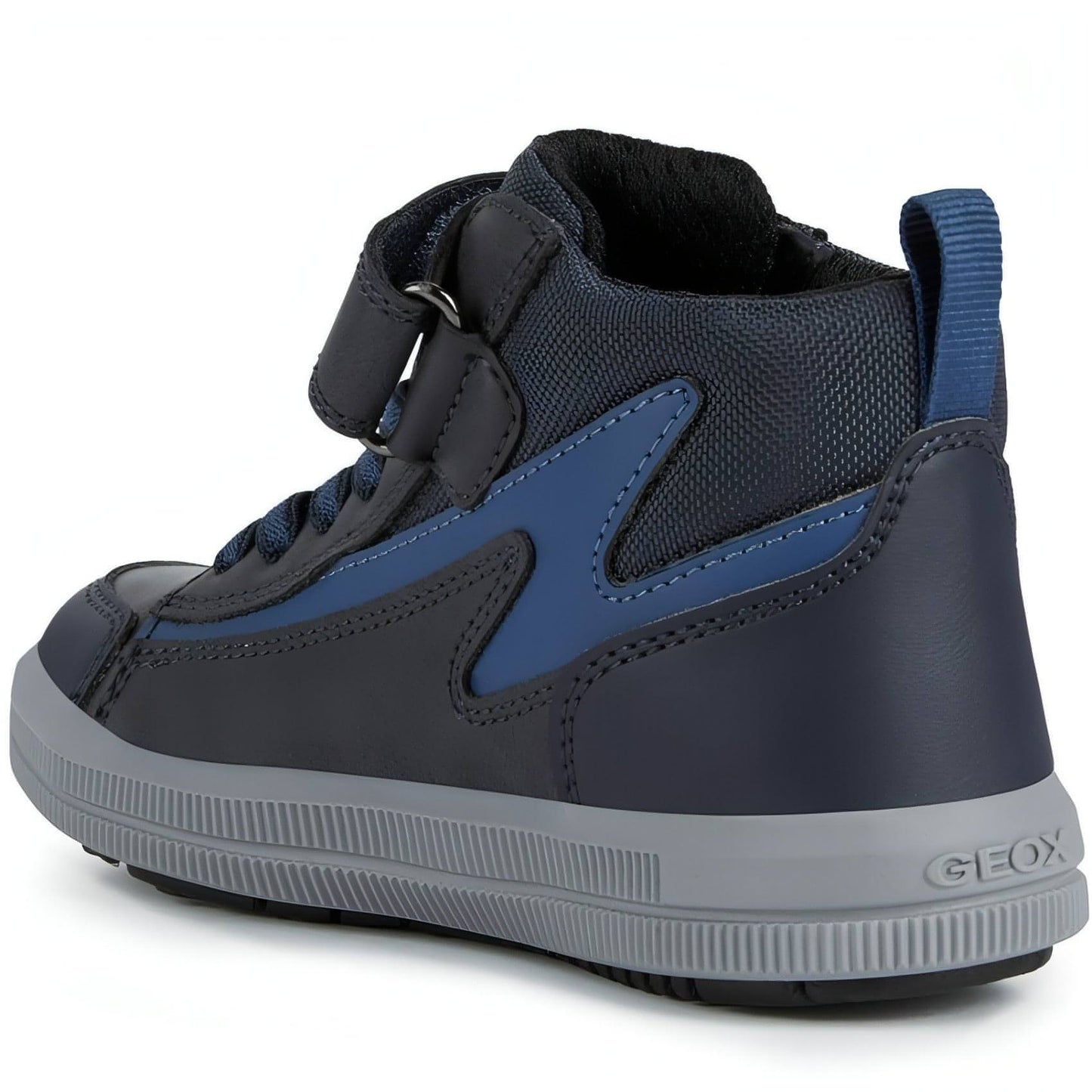 GEOX vaikiški mėlyni laisvalaikio batai - aulinukai berniukams ARZACH BOOTIES