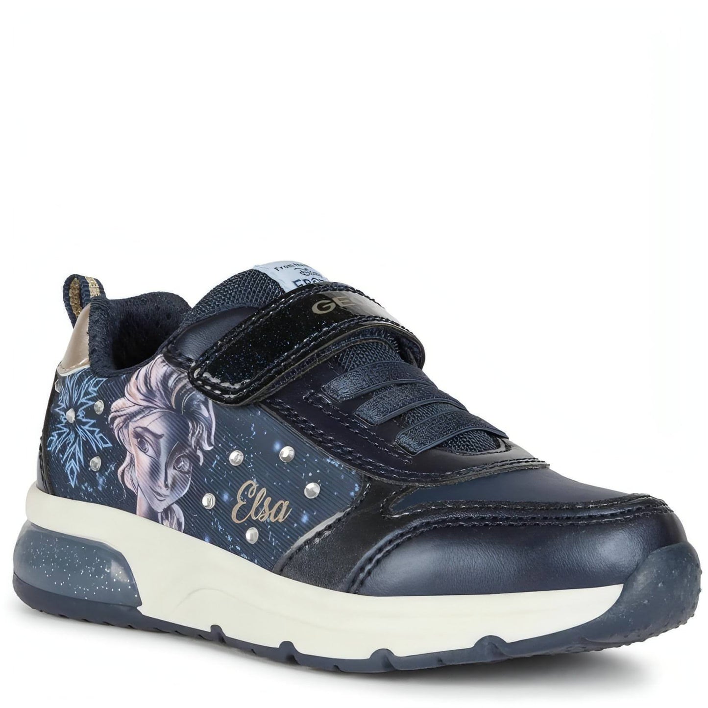 GEOX vaikiški mėlyni laisvalaikio bateliai mergaitėms Spaceclub sport shoe