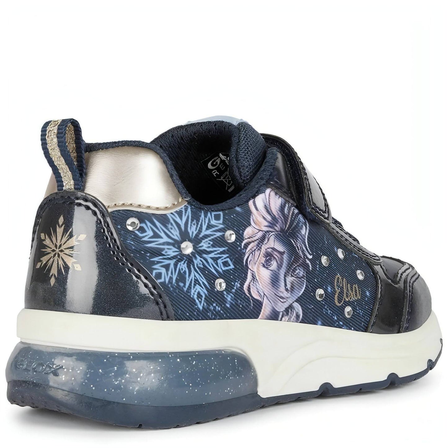 GEOX vaikiški mėlyni laisvalaikio bateliai mergaitėms Spaceclub sport shoe