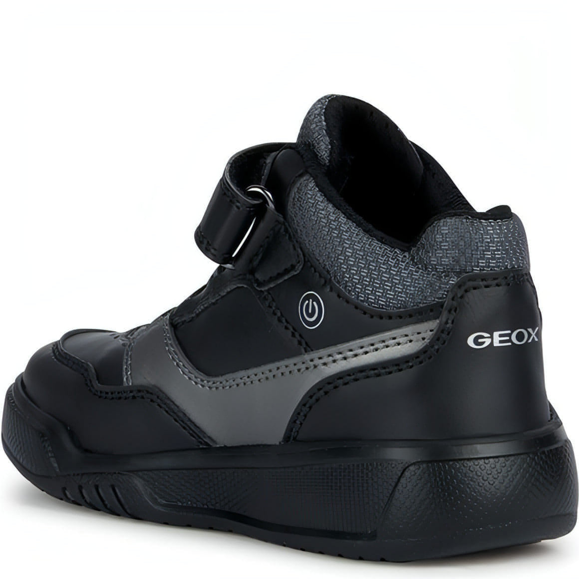 GEOX vaikiški juodi laisvalaikio bateliai berniukams Illuminus sport shoe