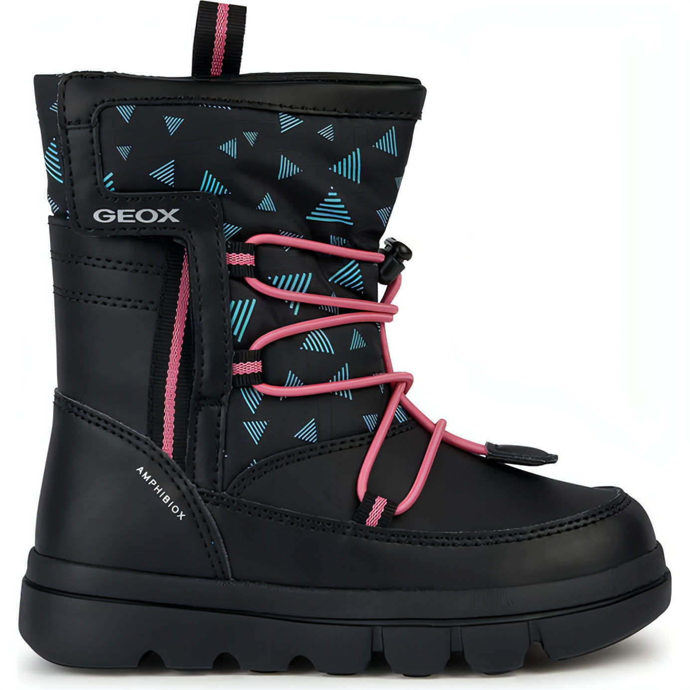 GEOX vaikiški juodi ilgaauliai mergaitėms Willaboom boots