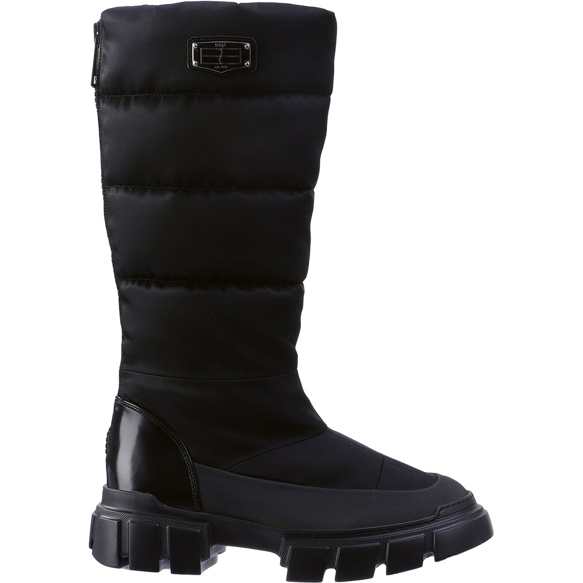 HOGL moteriški juodi ilgaauliai  su pašiltinimu Harvey boots