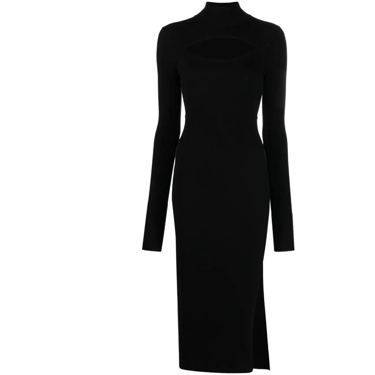 JUST CAVALLI moteriška juoda suknelė Long sleeve dress
