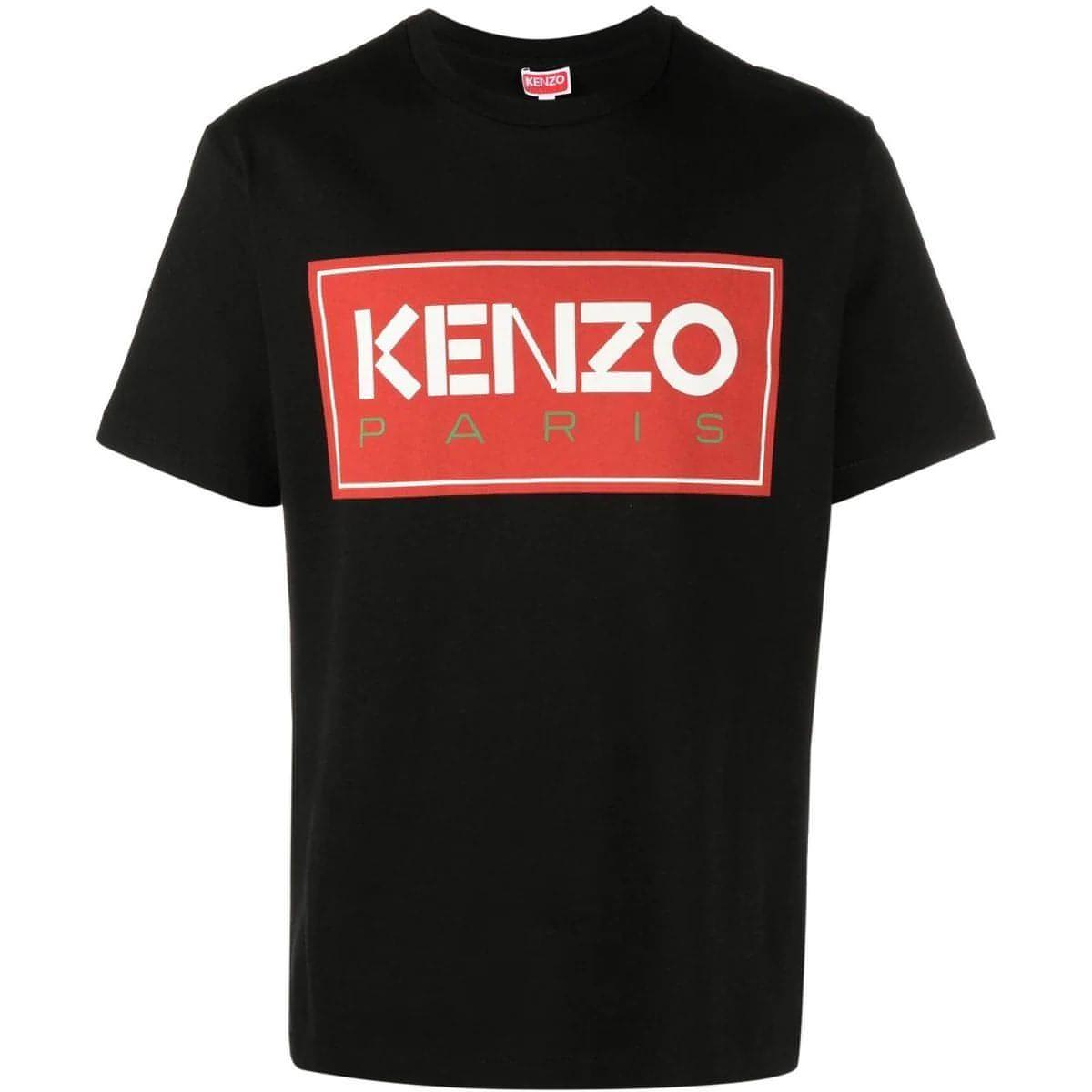 KENZO vyriški juodi marškinėliai Kenzo paris classic t-shirt