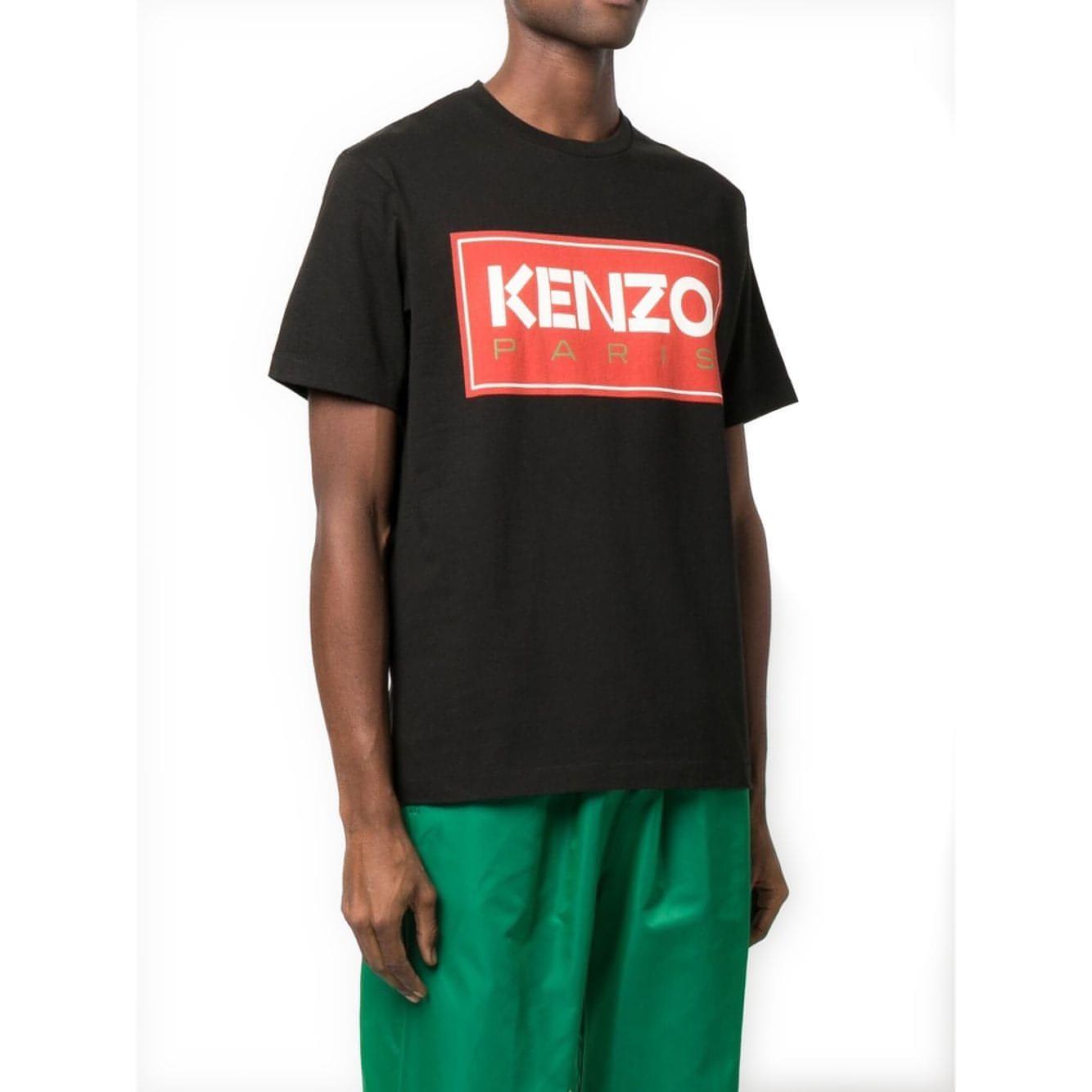 KENZO vyriški juodi marškinėliai Kenzo paris classic t-shirt
