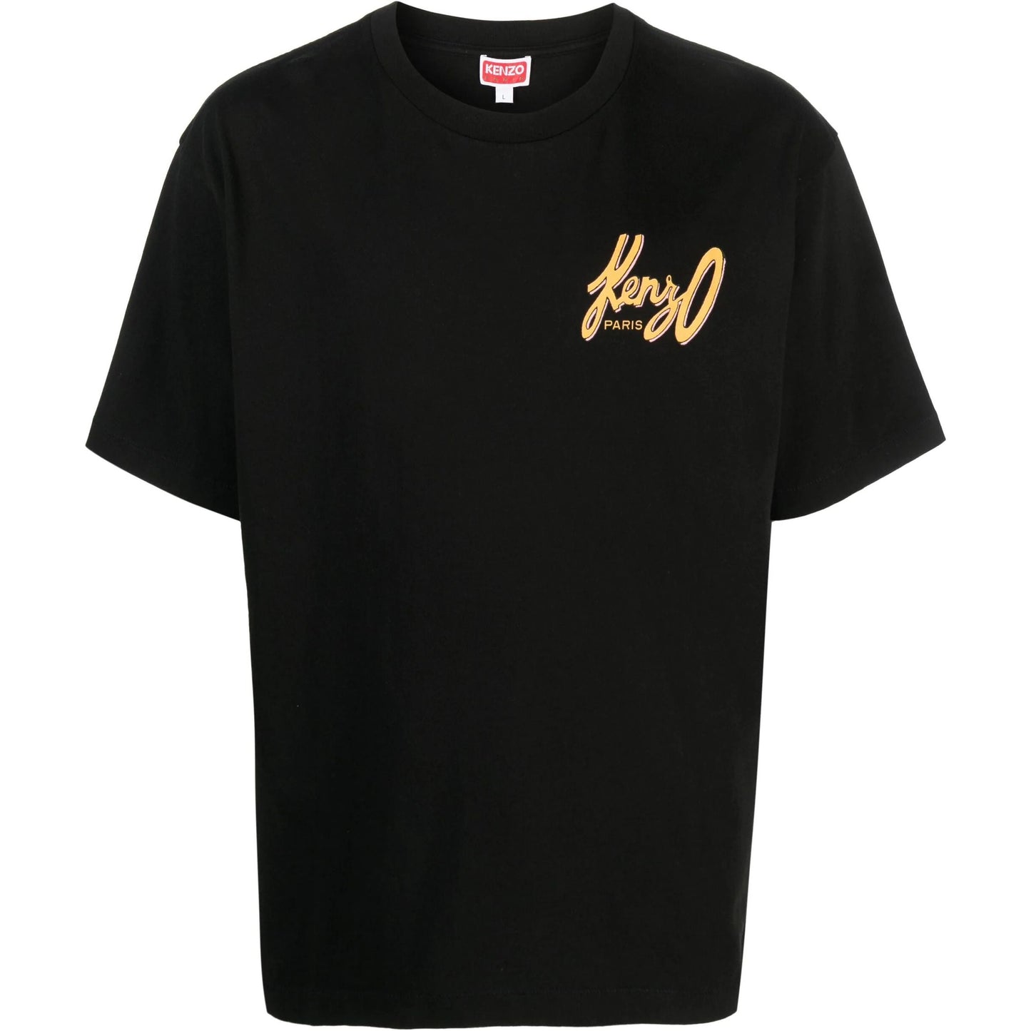 KENZO vyriški juodi marškinėliai trumpomis rankovėmis Kenzo archive ov logo t-shirt