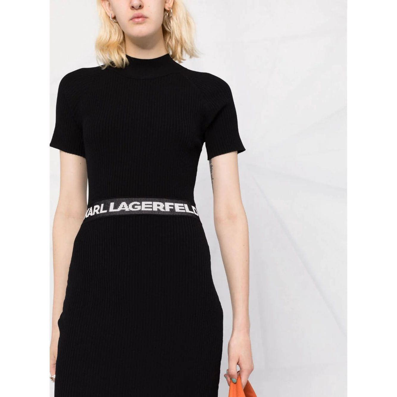 KARL LAGERFELD moteriška juoda suknelė