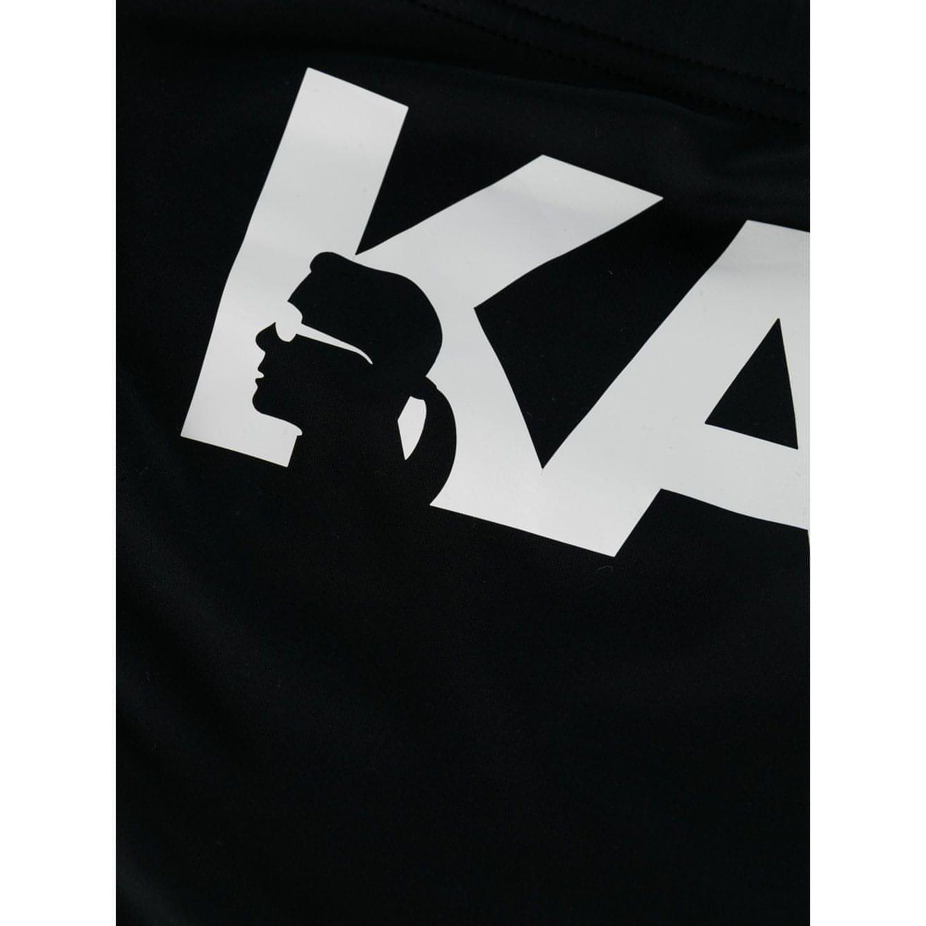 KARL LAGERFELD vyriški juodi maudymosi šortai Karl logo speedo