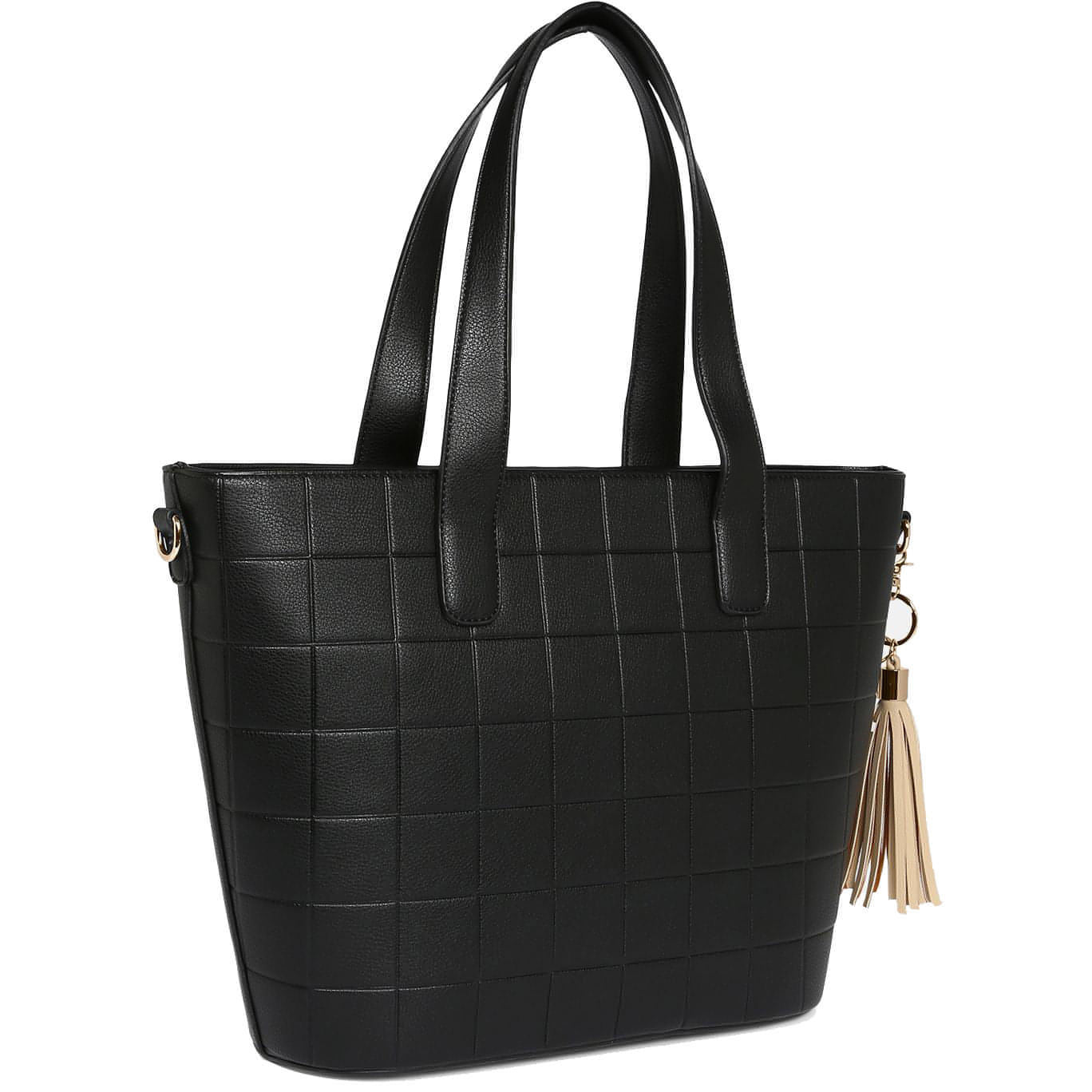 L. CREDI moteriška juoda rankinė Jade Tote Bag