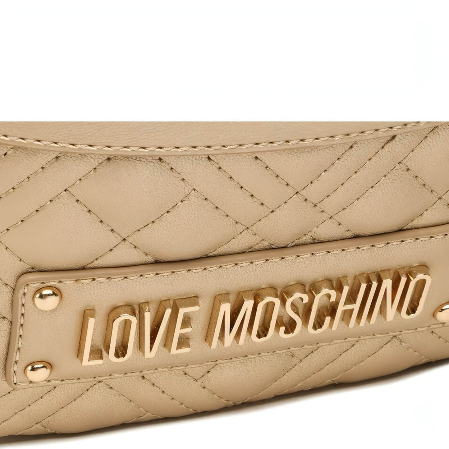 LOVE MOSCHINO moteriška auksinė rankinė per juosmenį Belt bag