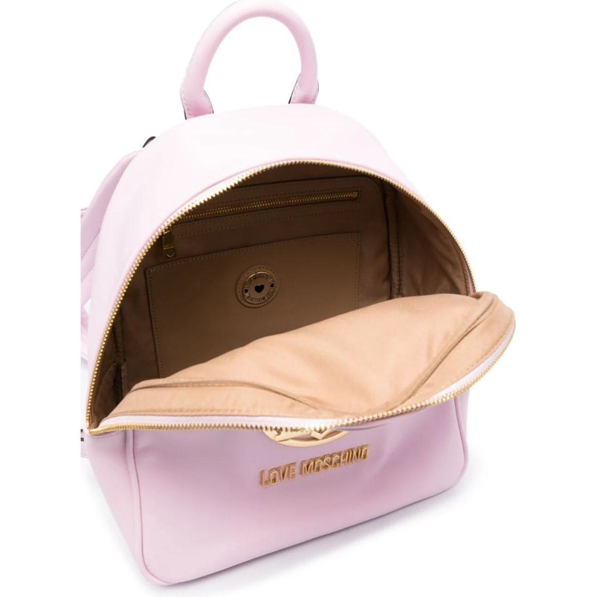 LOVE MOSCHINO moteriška rožinė kuprinė Backpack
