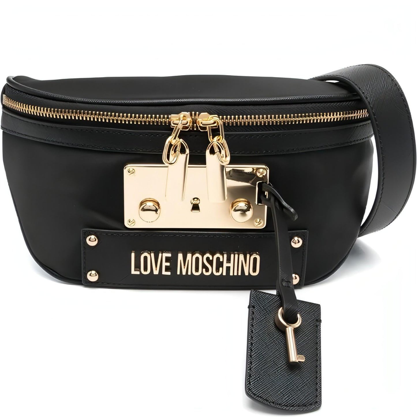 LOVE MOSCHINO moteriška juoda rankinė per juosmenį Belt bag