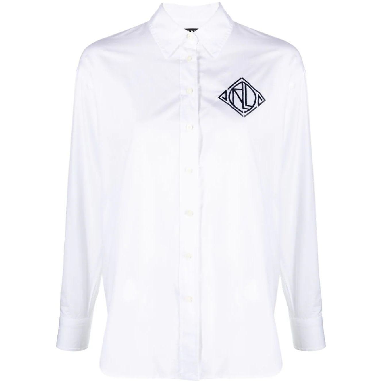 LAUREN RALPH LAUREN moteriška balta palaidinė Kotta button fron shirt