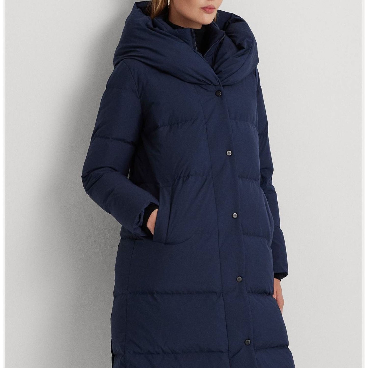 LAUREN RALPH LAUREN moteriškas mėlynas pūstas paltas Insulated coat
