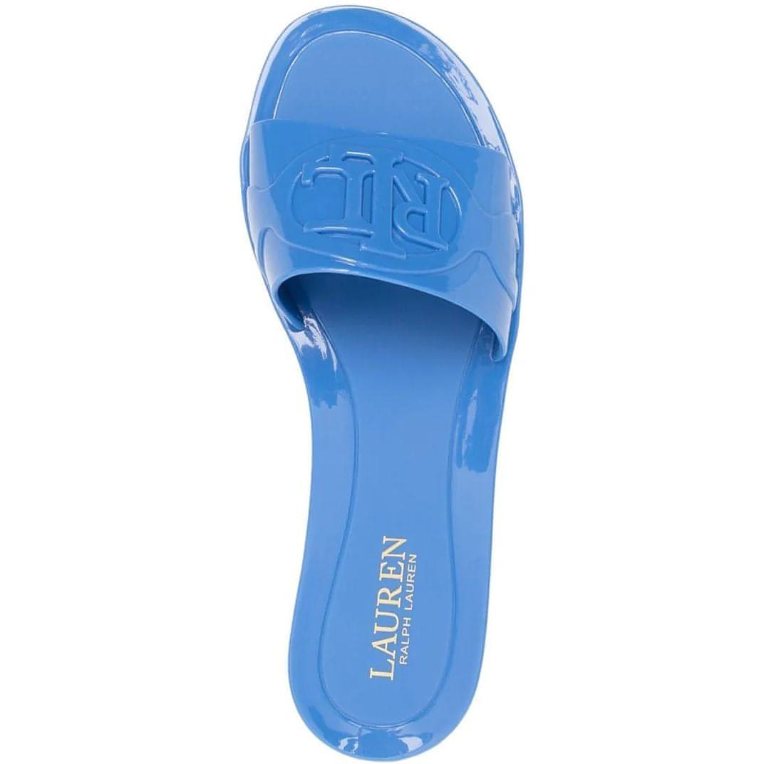 LAUREN RALPH LAUREN moteriškos mėlynos šlepetės Alegra sandals